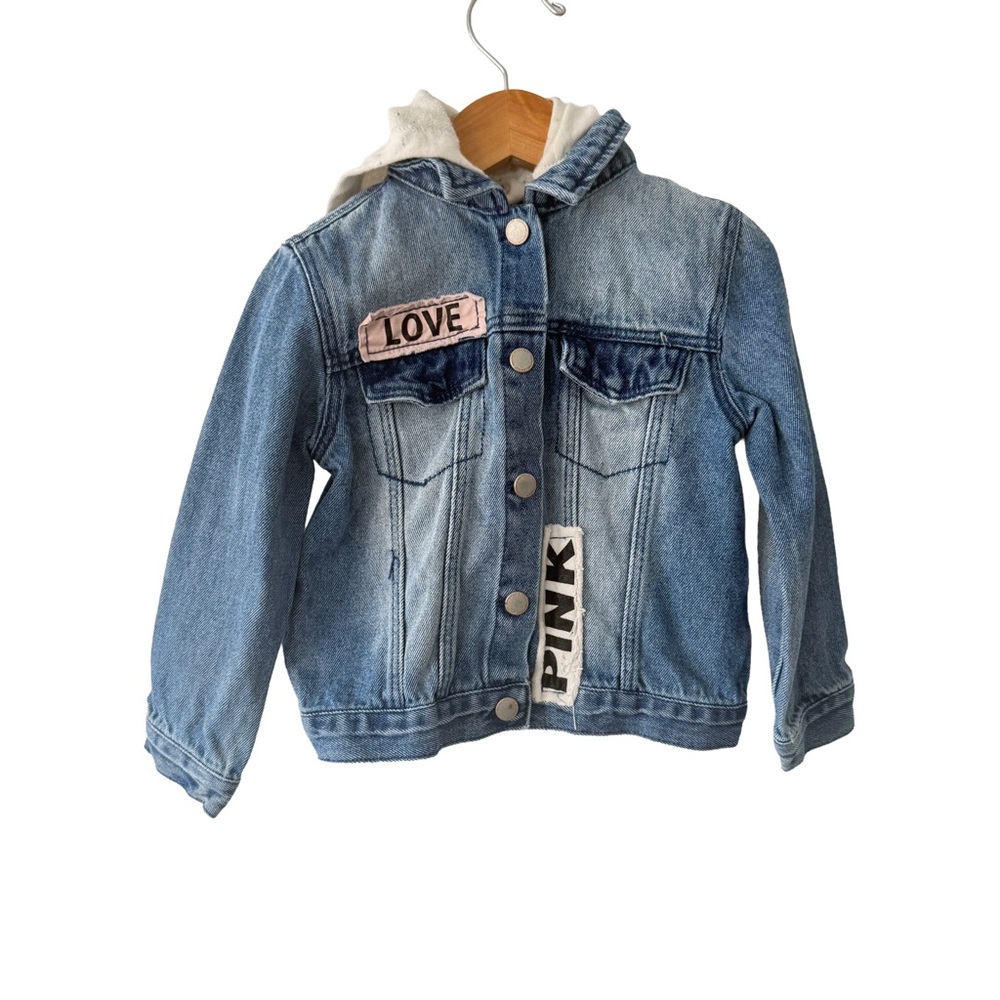 Zara Baby Pink Panther Blue Denim Jacket 6-12 months